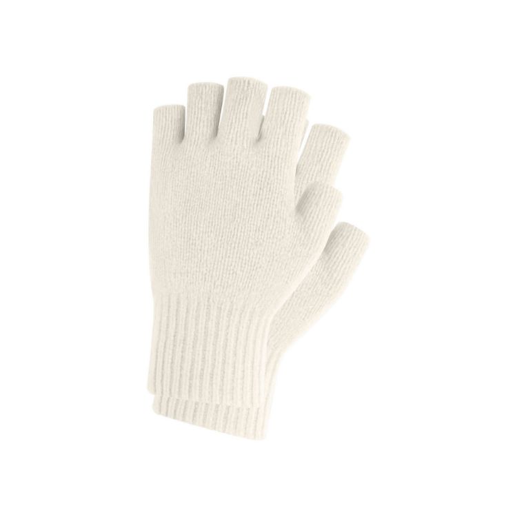 Picture of Adults Plain Knitted Fingerless Gloves with Woven Label
