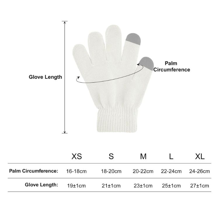 Picture of Adults Plain Knitted Gloves with Woven Label
