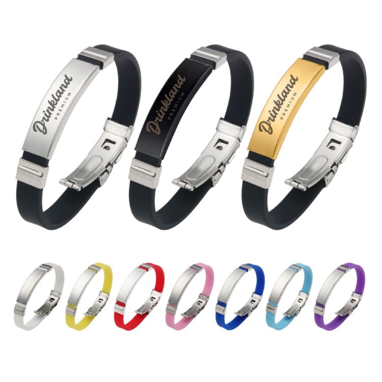 Picture of Colour Metal Folding Lock Clasp Bangle