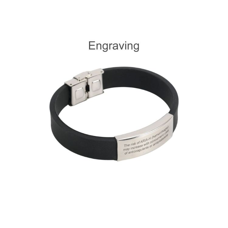 Picture of Engraved Stainless Steel  Buckle Latch Bracelet