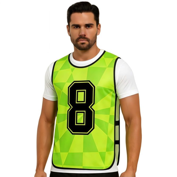 Picture of 100% Polyester Mercerized Sublimated Training Bib With Strap