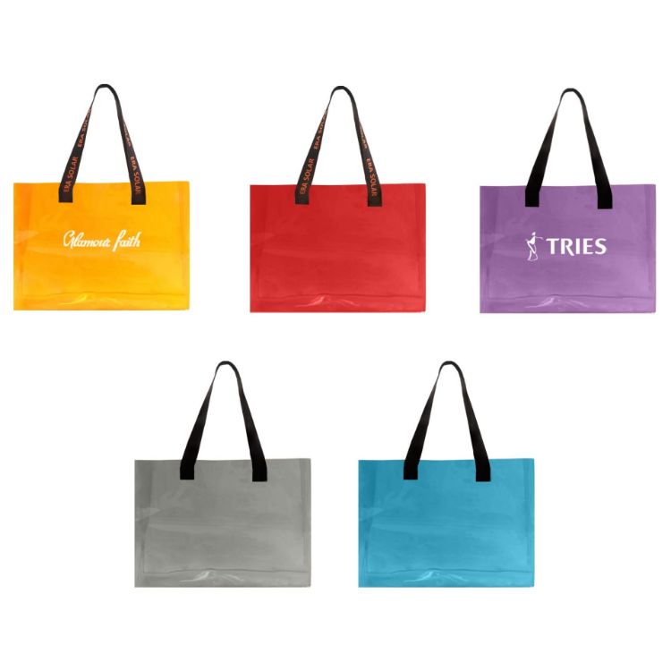 Picture of PVC Colorful Clear Tote Bag