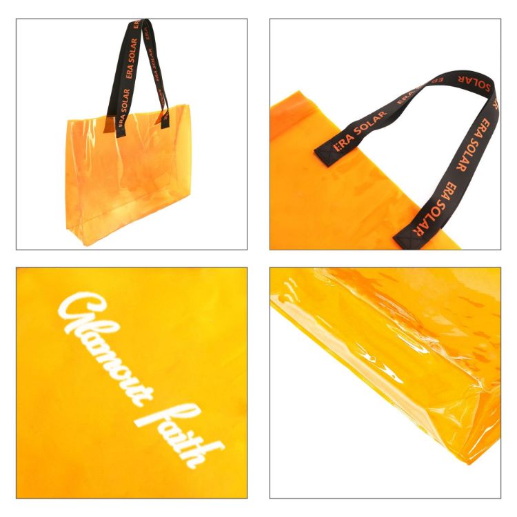 Picture of PVC Colorful Clear Tote Bag