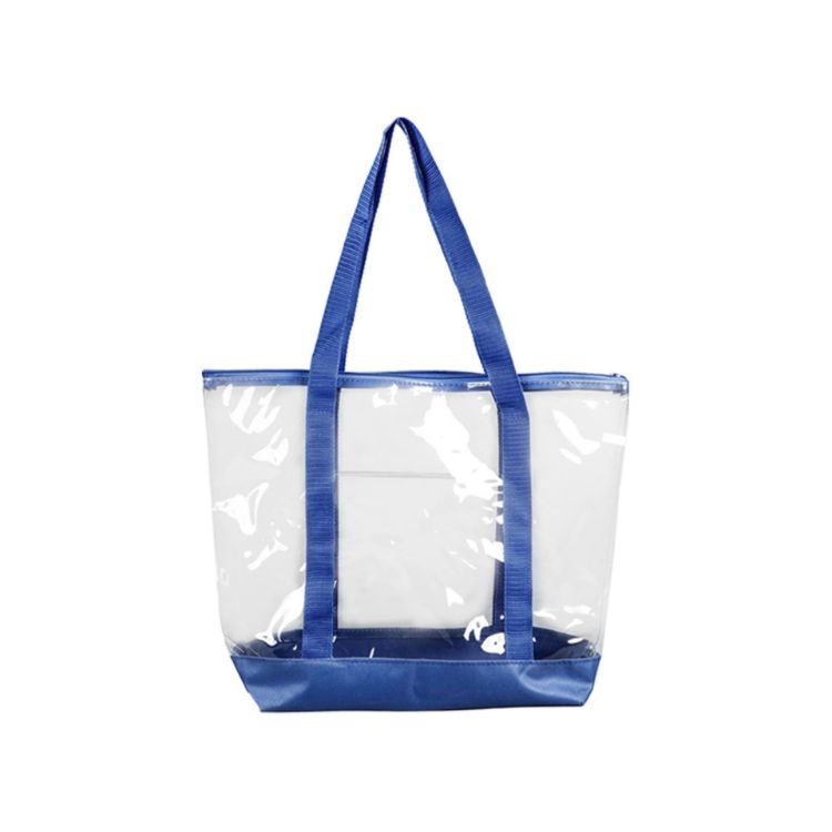 Picture of Large Clear Zippered Tote Bag