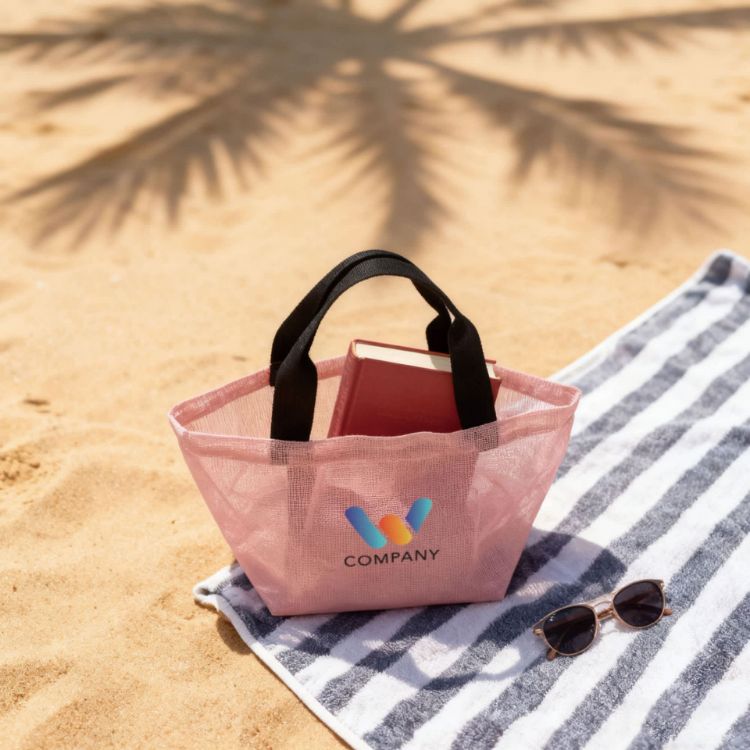 Picture of Premium Small Mesh Beach Tote Bag