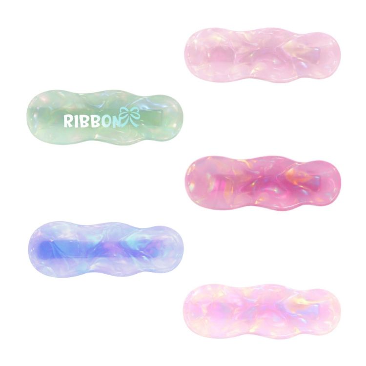 Picture of Ripple Iridescent Alligator Hair Clip