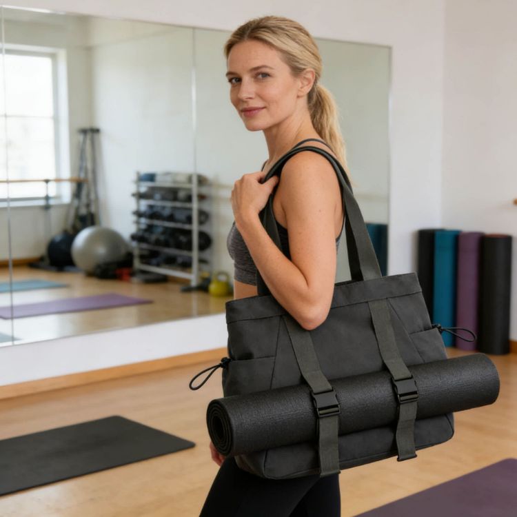 Picture of Lightweight Tote Bag With Yoga Mat Straps
