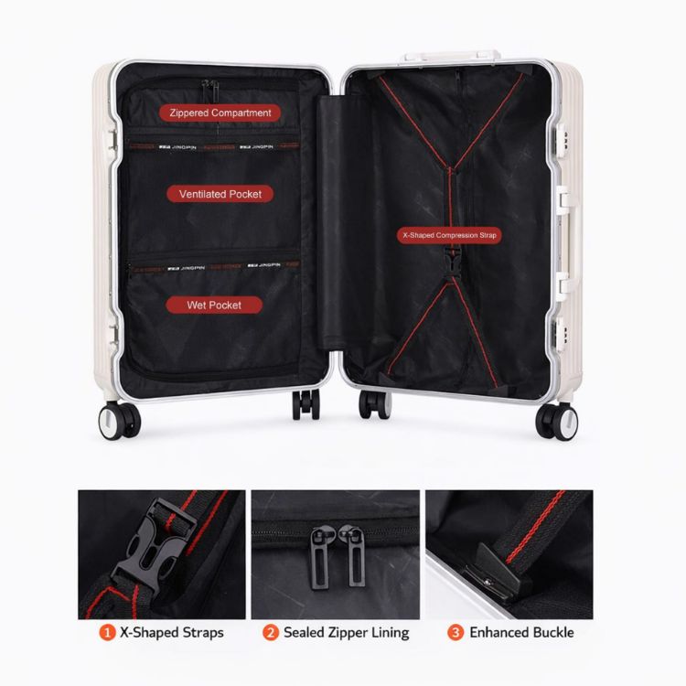 Picture of Ribbed ABS suitcase