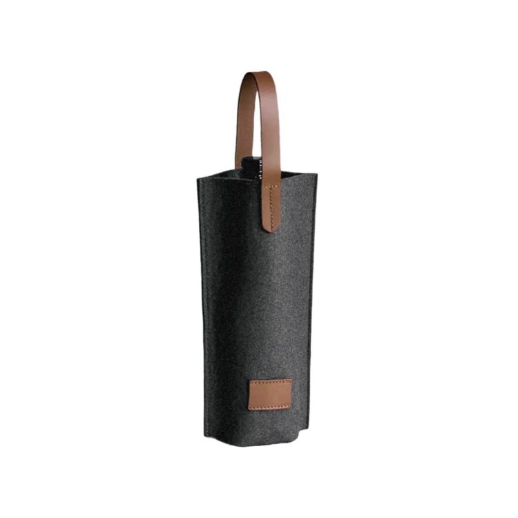 Picture of Felt Single Bottle Wine Bag