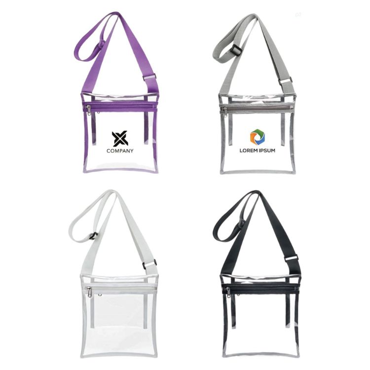 Picture of PVC Clear Crossbody Bag With Inner Pouch
