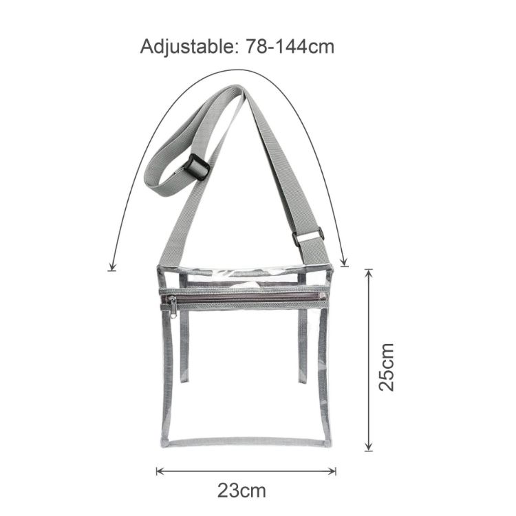 Picture of PVC Clear Crossbody Bag With Inner Pouch