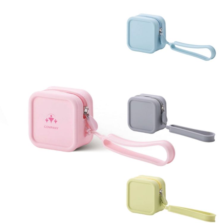 Picture of Square Silicone Coin Pouch