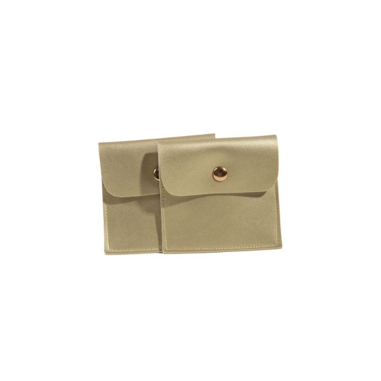 Picture of Square PU Leather Jewellery Pouch