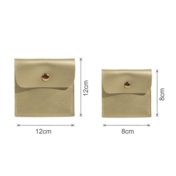 Picture of Square PU Leather Jewellery Pouch