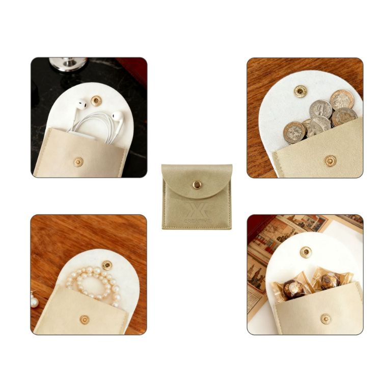 Picture of Square PU Leather Jewellery Pouch