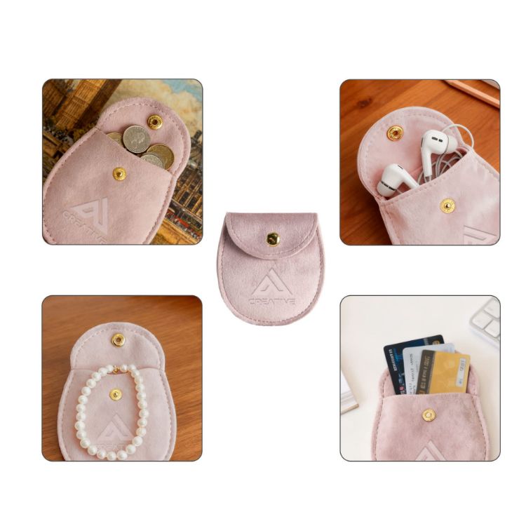 Picture of Oval Velvet Jewellery Pouch