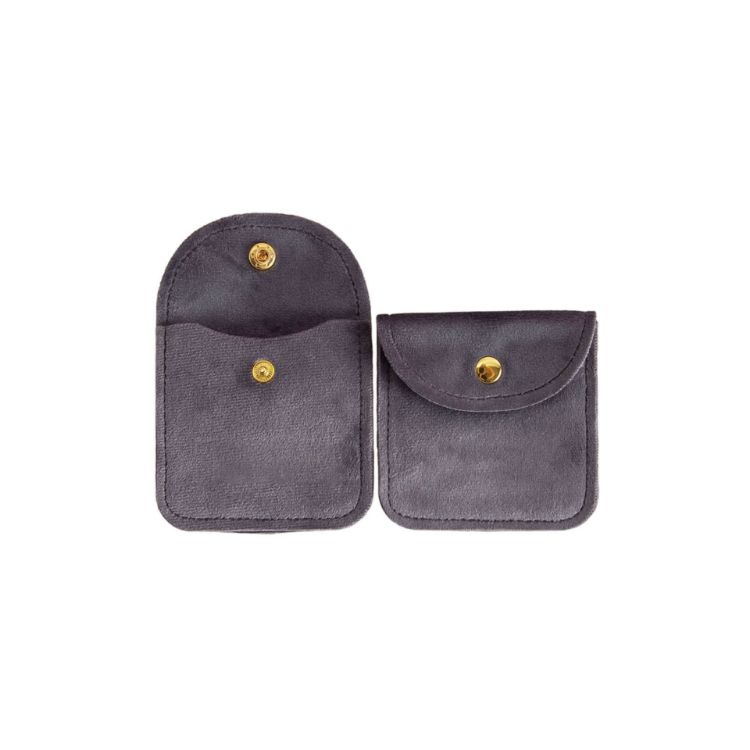 Picture of Square Velvet Jewellery Pouch