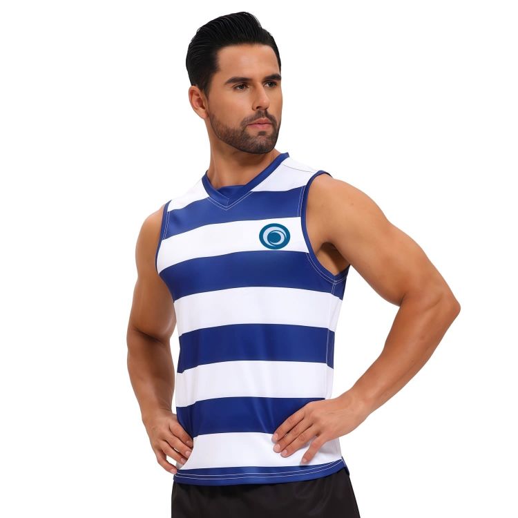 Picture of 100% Polyester Micro Mesh Sublimated Special V-Neck Singlet