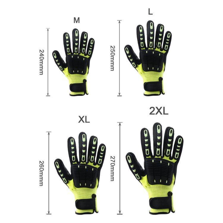 Picture of Heavy Duty Safety Work Gloves With Wrist Lock & Palm Guard
