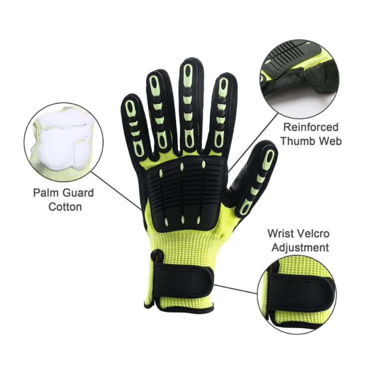 Picture of Heavy Duty Safety Work Gloves With Wrist Lock & Palm Guard