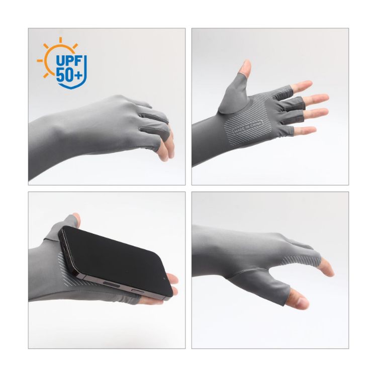 Picture of Long Sleeve Sun Protective Fingerless Gloves