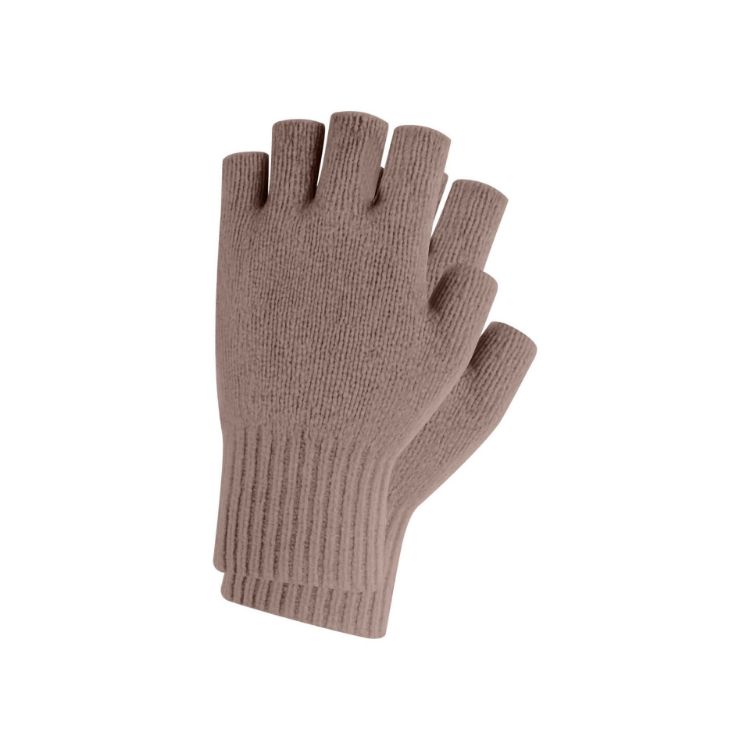 Picture of Adults Plain Knitted Fingerless Gloves with Woven Label