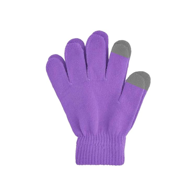 Picture of Adults Plain Knitted Gloves with Woven Label