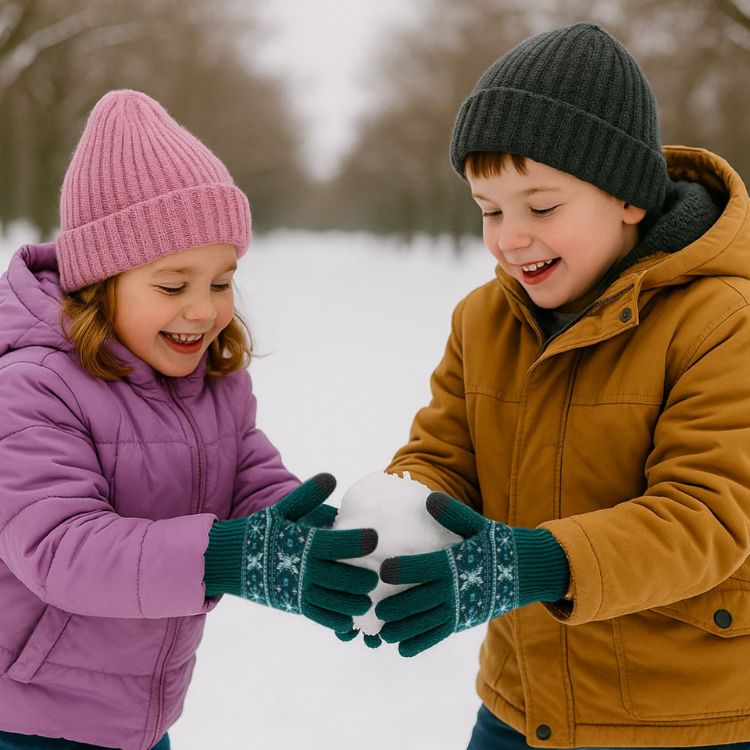 Picture of Kids Jacquard Gloves