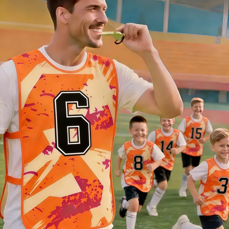 Picture of 100% Polyester Mesh Sublimated Training Bib With Strap