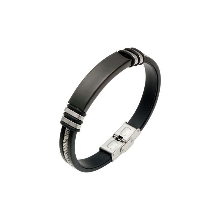 Picture of Buckle Latch Silica Silver Bracelet