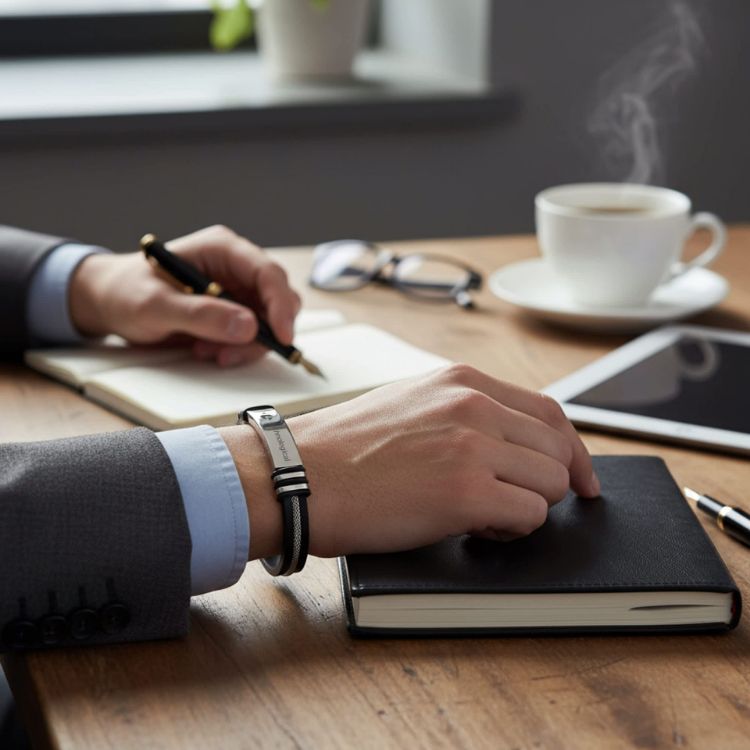 Picture of Buckle Latch Silica Silver Bracelet