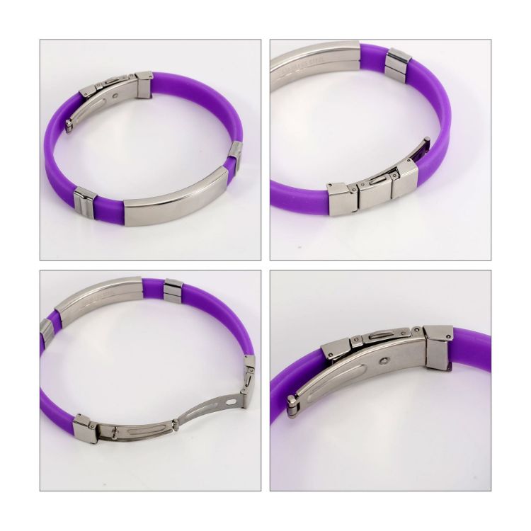 Picture of Colour Metal Folding Lock Clasp Bangle