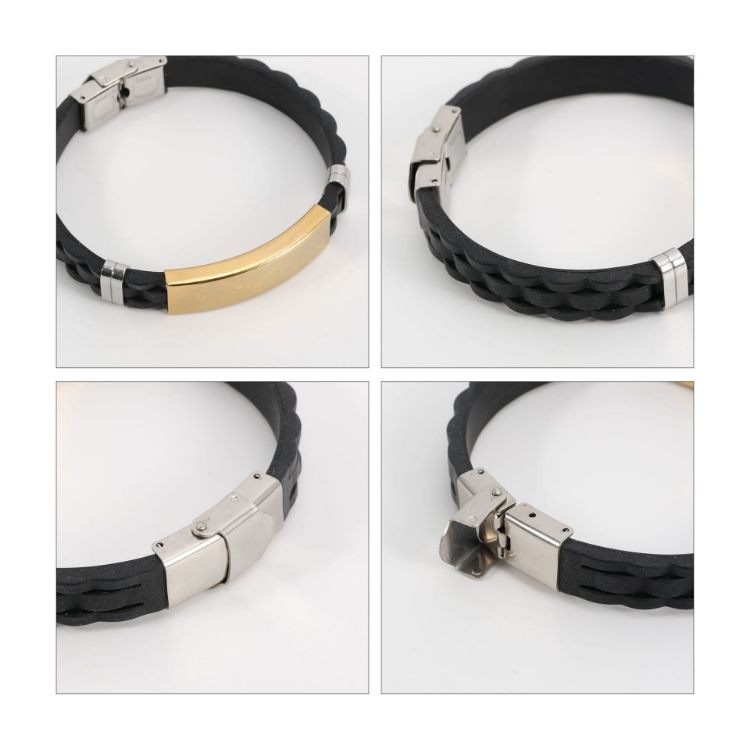 Picture of Stainless Steel Buckle Latch Bracelet
