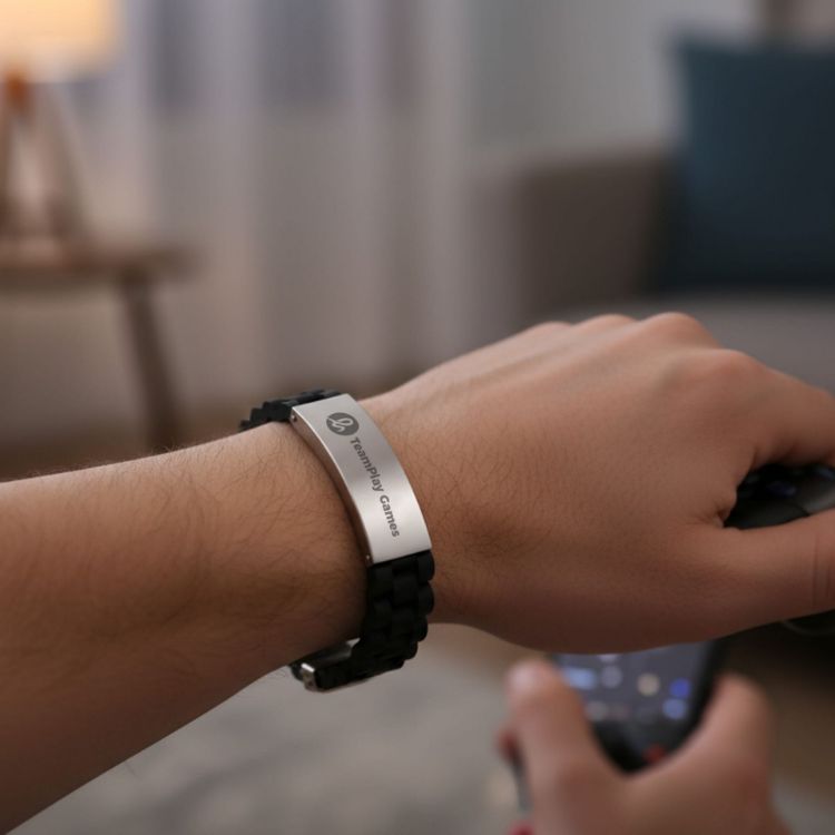 Picture of Folding Lock Clasp Metal Silica Bracelet