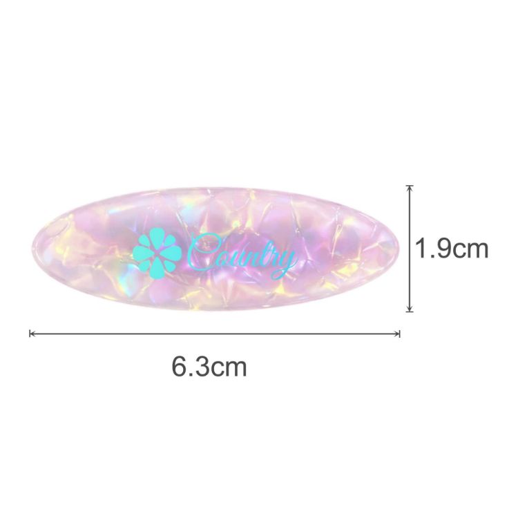 Picture of Oval Iridescent Alligator Hair Clip