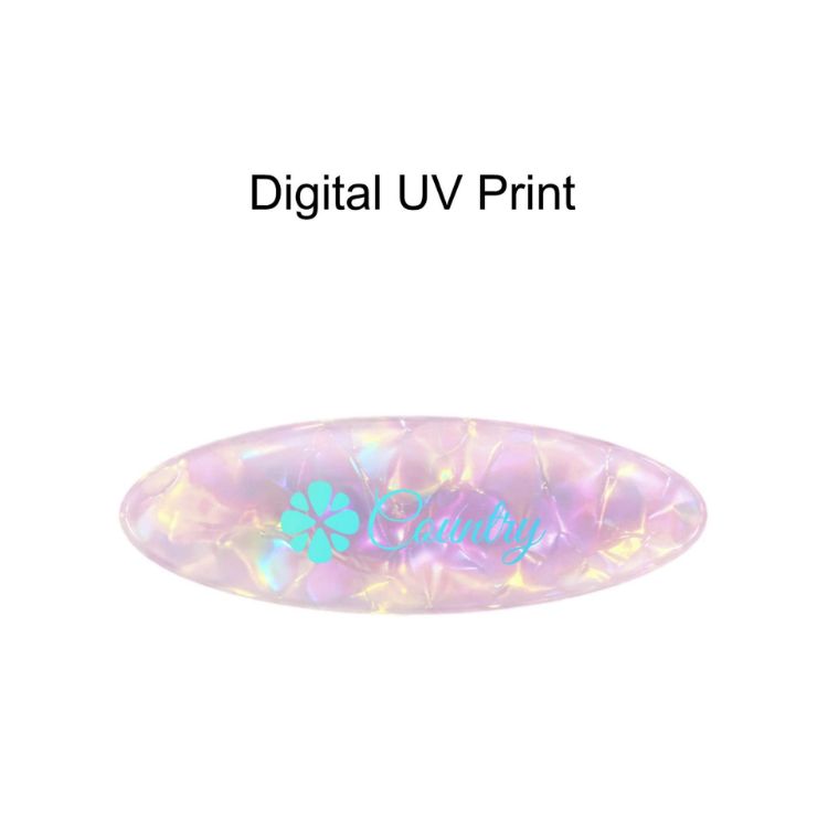 Picture of Oval Iridescent Alligator Hair Clip