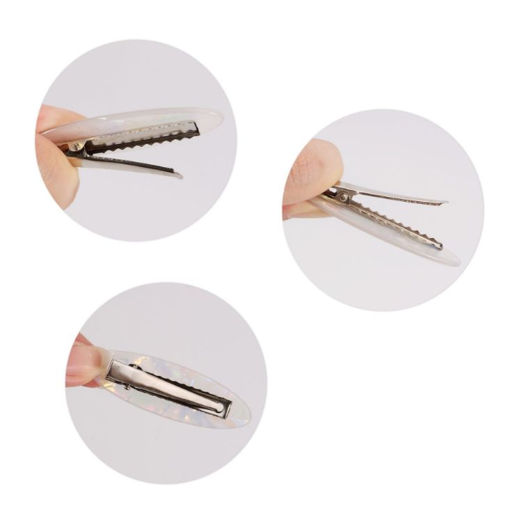 Picture of Oval Iridescent Alligator Hair Clip