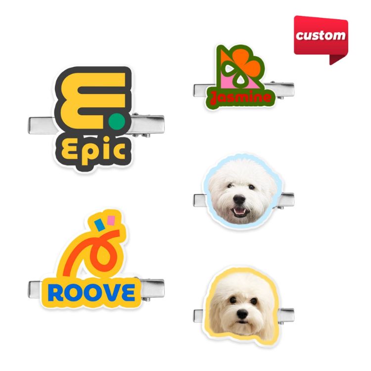 Picture of Custom Shape Acrylic Hair Clip