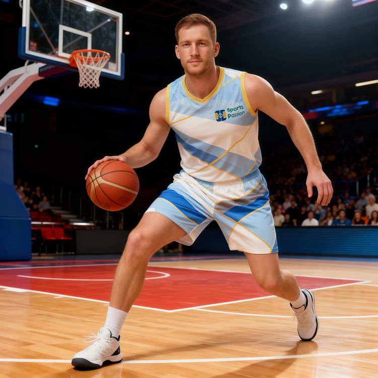 Picture of 100% Polyester Sublimated Breathable Small V-Neck Sleeveless Sport Jersey