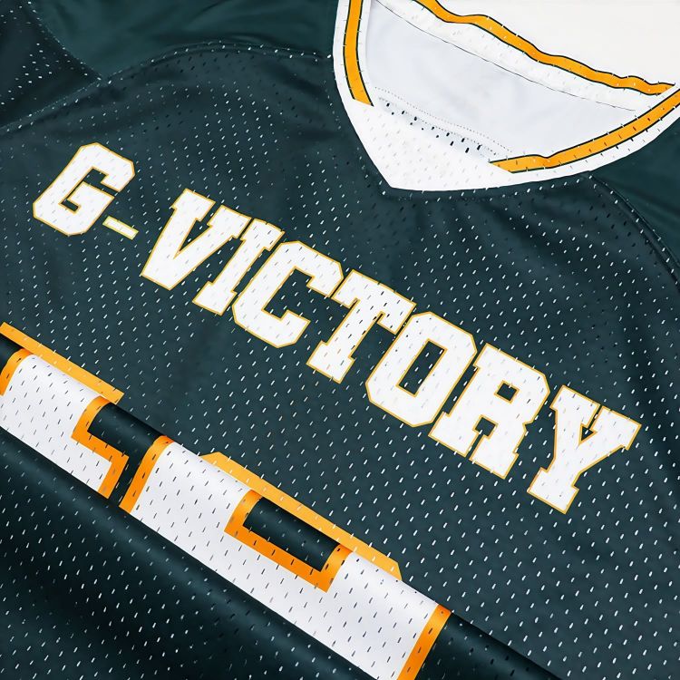 Picture of 100% Polyester Unisex Sublimation Loose Retro V-Neck Hockey Jersey