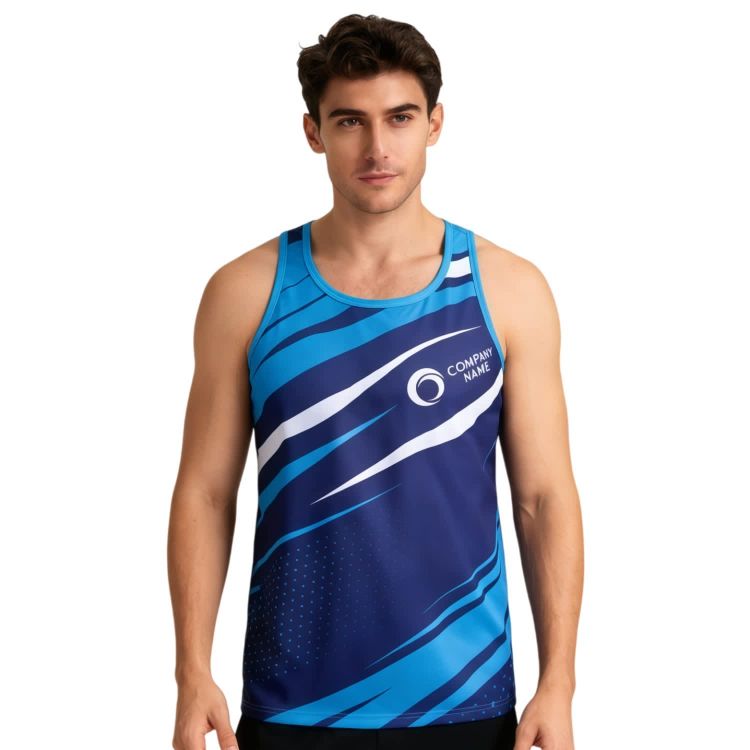 Picture of 100% Polyester Sublimated Sports Singlet