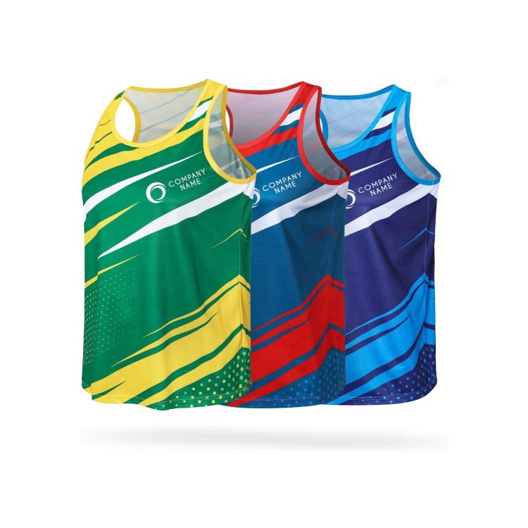 Picture of 100% Polyester Sublimated Sports Singlet