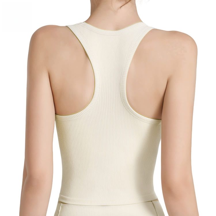 Picture of Women's Seamless Wide-Strap Racerback Yoga Bra Tank