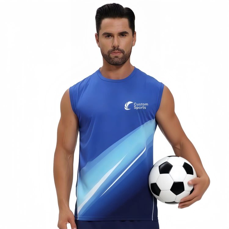 Picture of 100% Polyester Micro Mesh Sublimated Crew Neck Singlet