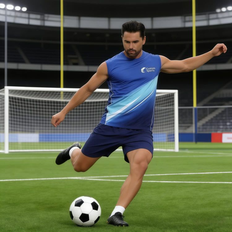 Picture of 100% Polyester Micro Mesh Sublimated Crew Neck Singlet