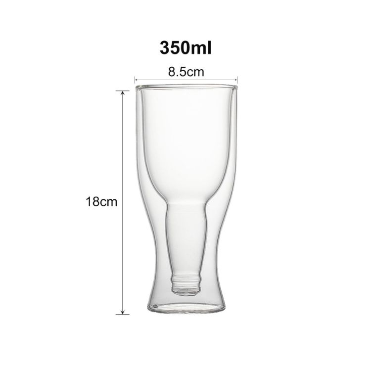 Picture of Beer Bottle Double Wall Glass