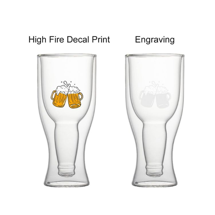 Picture of Beer Bottle Double Wall Glass