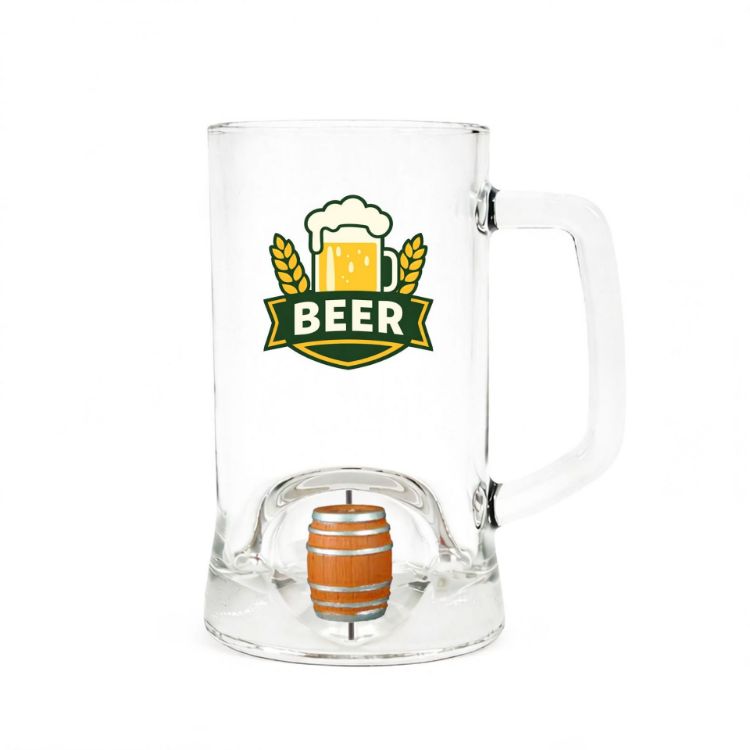 Picture of Beer Glass with Custom Spinner Toy