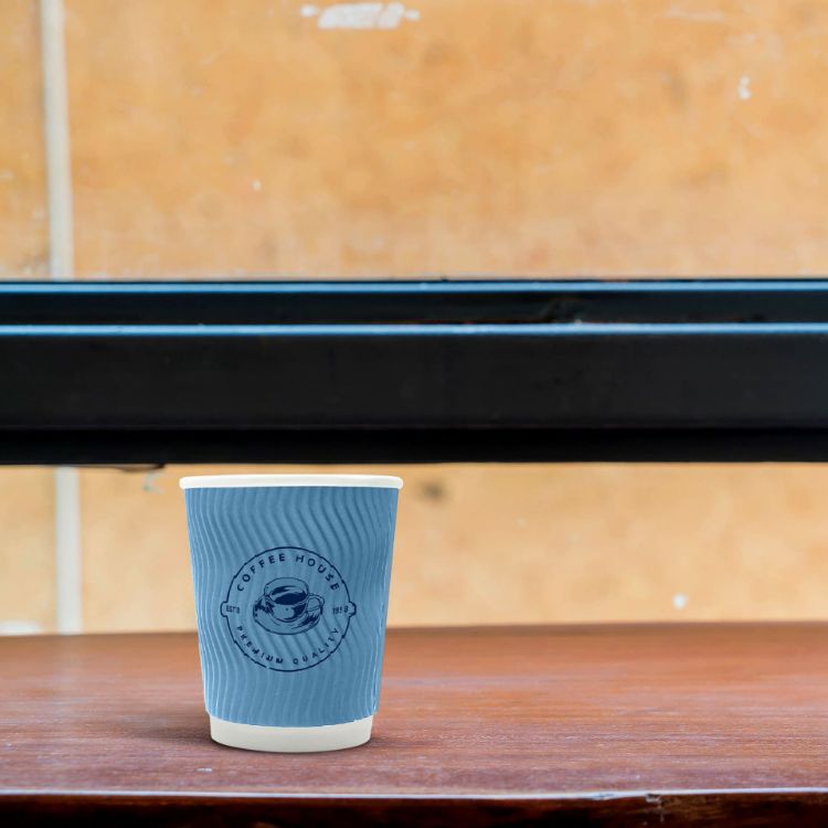 Picture of Home Compostable Aqueous Corrugated Double Wall Paper Cups