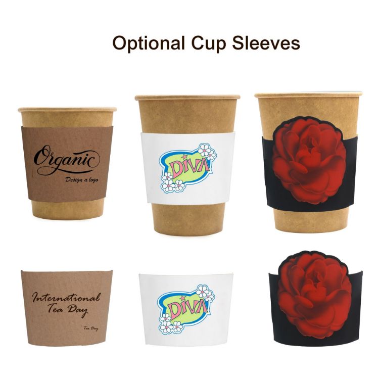 Picture of PLA Single Wall Compostable Kraft Paper Cups
